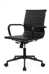 Кресло Хуго РCХ 6002-2СЕБ Черный/Металл Черный / Hugo RCH 6002-2SEB