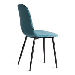 Стул BREEZE (mod. JSC-58) Велюр/металл , 44 х 53 х 86 см, light blue (светло-синий) HLR60 / черный