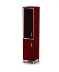 Стеллаж стекло в раме В431.4 R Венге магия