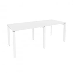 Рабочая станция на П-образном м/к ОНИКС О.МП-РС-2.1.8 Белый Бриллиант / ONIX O.MP-RS-2.1.8