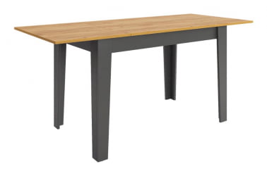 Стол обеденный раздвижной Цезарь дуб крафт золотой/графит