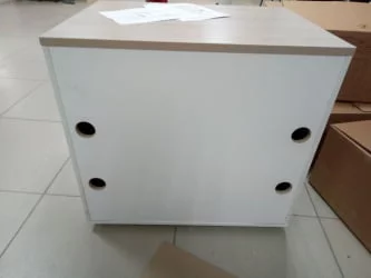 Тумба-купе Deka 9.02.08 Дуб Сантана светлый/Белый