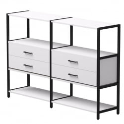 Набор стеллажных систем Everprof EVO №2  Белый Черный