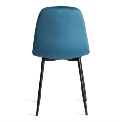 Кухонный стул BREEZE (mod. 4724) Велюр/металл , 44 х 53 х 87 см, Dark turquoise (темно-бирюзовый) HLR62 / черный
