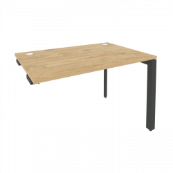Стол-приставка на П-образном м/к к опорным элементам ОНИКС О.МП-СПР-2.8 Тиквуд Светлый/Антрацит / ONIX O.MP-SPR-2.8