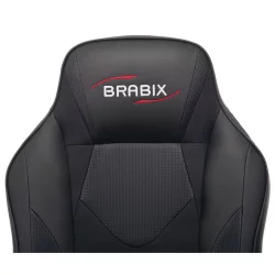 Кресло компьютерное BRABIX Game GM-017 экокожа Черное