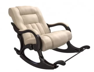 Кресло-качалка Кемпинг Родос экокожа Крем