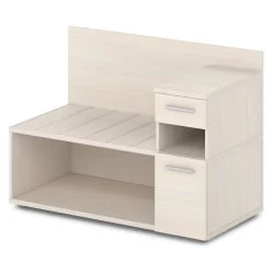 Тумба багажная с ящиком и дверью правый Ornata 	Н-444 Пр Дуб Кобург