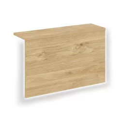 Накладка с подсветкой прямая высокая на 2 модуля О.R-F.MP.V-78 ONIX О.R-NP.V-78.2.S Тиквуд светлый