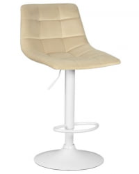 Стул барный DOBRIN TAILOR WHITE (бежевый велюр (MJ9-10)) 2 шт