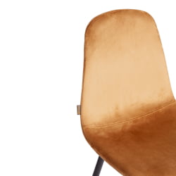 Металлический стул BREEZE (mod. JSC-58) Велюр/металл , 44 х 53 х 86 см, brown (коричневый) HLR12 / черный