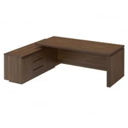 Угловой стол с тумбой MARK МК 138 правый Орех тоскана