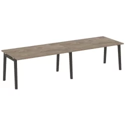 Стол переговорный (2 столешницы) ONIX WOOD OW.PRG-2.4 Тиквуд Темный/Темный