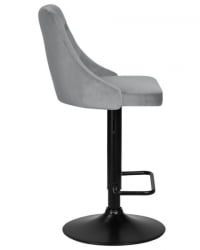 Стул барный DOBRIN JOSEPH BLACK (серый велюр (MJ9-75)) 2 шт