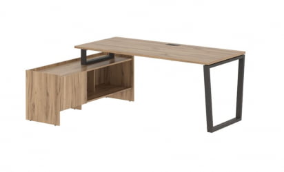 Стол с тумбой ЕДИС ЕВCТ 19814 Дуб Денвер светлый Мокко / EDIS EVCT