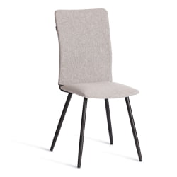 Мягкий стул La Rousse NEW, ткань рогожка, серый/черный, 3M 16/2, 45x55x93 см