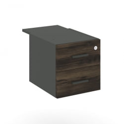 Тумба подвесная с двумя ящиками CONCEPT CN.PT-004 B/W Дуб Мали Антрацит