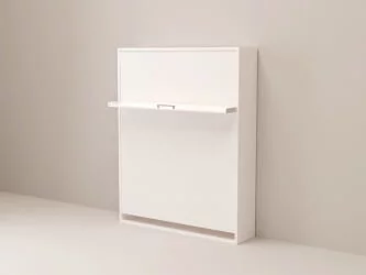 Кровать с подъёмным механизмом Смарт 1 откидная К 1600 Дуб молочный