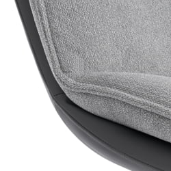 Кресло Cosmo велюр/букле/экокожа, VT shape silver/графит