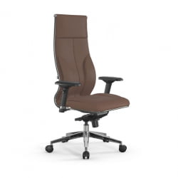 Кресло руководителя Мetta L 1m 46/4D Infinity Easy Clean (MPES) Комплект 2 Светло-коричневое