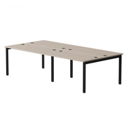 Бенч-система на 4 места на металлокаркасе, опоры 45 гр Everprof EVO 254S016 (2760) Дуб Соната Черный