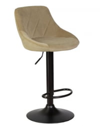 Стул барный ДОБРИН ЛОГАН БЛАCК (мокко велюр (МДЖ9-9)) 2 шт / DOBRIN LOGAN BLACK (MJ9-9))