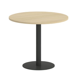 Стол журнальный круглый ХОМЕ ОФФИCЕ ВР.СП-5-90.1 Акация Лорка/Антрацит металл / HOME OFFICE VR.SP-5-90.1