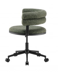 Стул офисный Ponty зеленый черные ножки