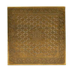 Столик Secret De Maison GOLDEN HAVELY ( mod. BJ-002) дерево манго, 46х46x18, этническая чеканка
