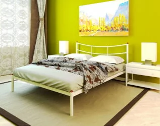 Кровать София 1400х1900 Желтая