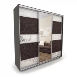 Шкаф-купе 3-х дверный Акцент-Лайн КС 2400х600  Венге