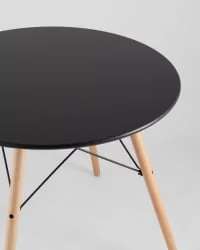 Маленький обеденный стол DSW D80 Черный