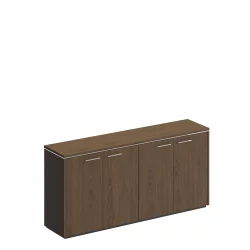 Шкаф для документов низкий закрытый VELAR ВЛ 306 ДТ Дуб табачный