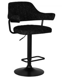 Стул барный DOBRIN CHARLY BLACK (черный твид (LEO18)) 2 шт
