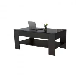 Стол журнальный BeautyStyle 26 Венге/стекло черное