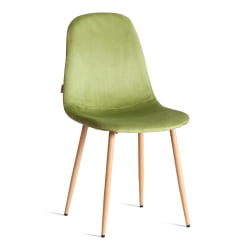 Кухонный стул BREEZE (mod. JSC-58) Велюр/металл , 44 х 53 х 86 см, Green (зеленый) HLR54 / натуральный