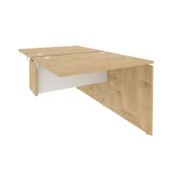 Стол-приставка двойной к опорным элементам ОНИКС О.Д.СПР-1.8 Тиквуд Светлый/Белый / ONIX O.D.SPR-1.8