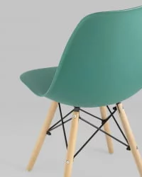 Стул Eames DSW 4 шт. Серо-зеленый