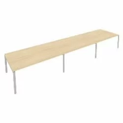 Переговорный стол (3 столешницы) Metal System Б.ПРГ-3.5 Акация/Серый