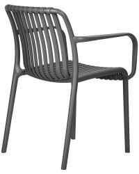 Стул обеденный ДОБРИН ВАЛТЕР АРМ (темно-серый (ГР-04)) / DOBRIN WALTER ARM (GR-04))