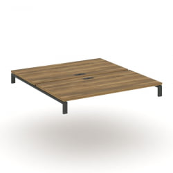 Двойной стол надставка на две опорные тумбы CONCEPT CN.DSN-006 Сандал янтарный Антрацит