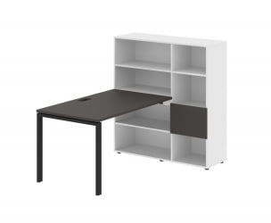 Рабочая станция EDIS EURST 1213 Мокко Черный Белый