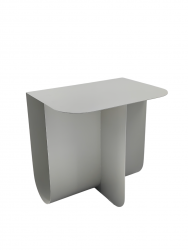 Журнальный столик Laure металл светло-серый