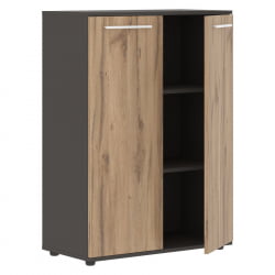 Шкаф с глухими средними дверьми EDIS EMCS 85.1 Дуб Денвер светлый Белый Мокко