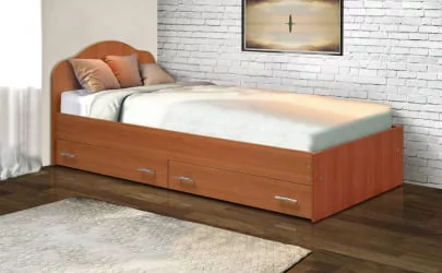 Кровать с ящиками на уголках №3 ЛДСП 700*1900 Ясень Анкор светлый