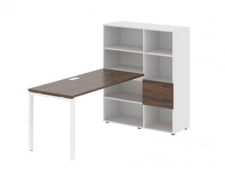 Рабочая станция EDIS EURST 1115 Дуб Денвер темный Белый Белый