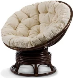 Кресло-качалка Papasan ROCKER MI-004 с подушкой Орех