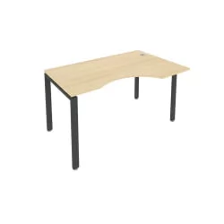 Стол письменный МЕТАЛ СЙСТЕМ Б.СА-2 Пр Акация/Антрацит / METAL SYSTEM