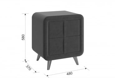 Тумба прикроватная Софи 2 TM-001.2 сосна (велюр)