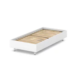 Кровать односпальная с ортопедическим основанием Ornata Н-450 Белый Шагрень